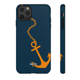 Orange Chained Anchor-Phone Case-iPhone 11 Pro Max-Matte-Movvy