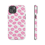 Pink Lips-Phone Case-iPhone 15 Plus-Matte-Movvy