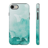 Aquamarine Watercolor-Phone Case-iPhone 8-Glossy-Movvy