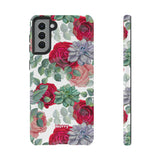Succulent Roses-Phone Case-Samsung Galaxy S21 Plus-Matte-Movvy