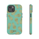 Caribbean Pineapple-Phone Case-iPhone 15-Matte-Movvy