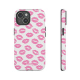 Pink Lips-Phone Case-iPhone 15-Matte-Movvy