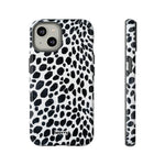 Spotted (Black)-Phone Case-iPhone 14-Glossy-Movvy