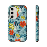Hawaiian Flowers-Phone Case-Samsung Galaxy S23-Matte-Movvy