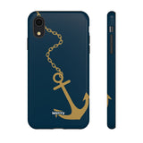 Gold Chained Anchor-Phone Case-iPhone XR-Glossy-Movvy