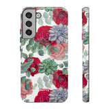 Succulent Roses-Phone Case-Samsung Galaxy S22 Plus-Glossy-Movvy
