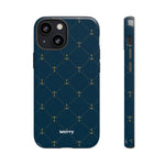 Anchor Quilt-Phone Case-iPhone 13 Mini-Glossy-Movvy