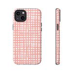 Seaside Plaid-Phone Case-iPhone 14 Plus-Matte-Movvy