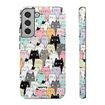 Cat Lady-Phone Case-Samsung Galaxy S22 Plus-Glossy-Movvy