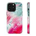 Aquaberry Brushstrokes-Phone Case-iPhone 13 Pro-Glossy-Movvy