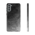 Grayscale Brushstrokes-Phone Case-Samsung Galaxy S21 Plus-Glossy-Movvy
