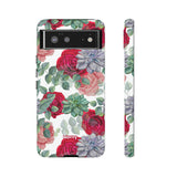Succulent Roses-Phone Case-Google Pixel 6-Matte-Movvy
