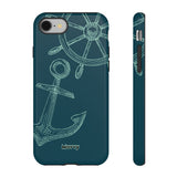 Wheel and Anchor-Phone Case-iPhone 8-Glossy-Movvy