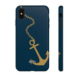 Gold Chained Anchor-Phone Case-iPhone XS MAX-Glossy-Movvy