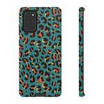 Turquoise Leopard-Phone Case-Samsung Galaxy S20+-Matte-Movvy