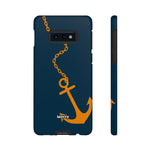 Orange Chained Anchor-Phone Case-Samsung Galaxy S10E-Matte-Movvy