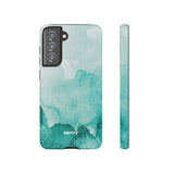 Aquamarine Watercolor-Phone Case-Samsung Galaxy S21 FE-Glossy-Movvy