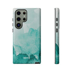 Aquamarine Watercolor-Phone Case-Samsung Galaxy S23 Ultra-Glossy-Movvy