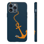 Orange Chained Anchor-Phone Case-iPhone 13 Pro Max-Matte-Movvy