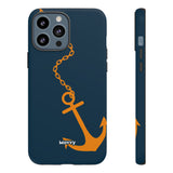 Orange Chained Anchor-Phone Case-iPhone 13 Pro Max-Matte-Movvy