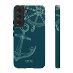 Wheel and Anchor-Phone Case-Samsung Galaxy S22-Glossy-Movvy