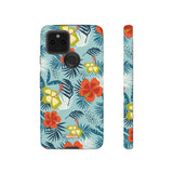 Hawaiian Flowers-Phone Case-Google Pixel 5 5G-Matte-Movvy