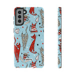 Cats and Lattes-Phone Case-Samsung Galaxy S21 Plus-Glossy-Movvy