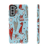 Cats and Lattes-Phone Case-Samsung Galaxy S21 Plus-Glossy-Movvy