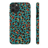 Turquoise Leopard-Phone Case-iPhone 11 Pro Max-Glossy-Movvy