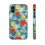 Hawaiian Flowers-Phone Case-iPhone XS-Matte-Movvy