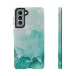 Aquamarine Watercolor-Phone Case-Samsung Galaxy S21-Glossy-Movvy