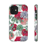 Succulent Roses-Phone Case-iPhone 12 Mini-Glossy-Movvy