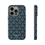 Gold Anchors-Phone Case-iPhone 14 Pro-Matte-Movvy