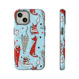 Cats and Lattes-Phone Case-iPhone 14-Glossy-Movvy