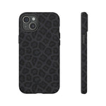 Onyx Leopard-Phone Case-iPhone 15 Plus-Matte-Movvy