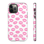 Pink Lips-Phone Case-iPhone 12 Pro-Matte-Movvy