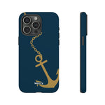 Gold Chained Anchor-Phone Case-iPhone 15 Pro Max-Matte-Movvy