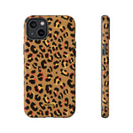Tanned Leopard-Phone Case-iPhone 14 Plus-Glossy-Movvy