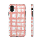 Seaside Plaid-Phone Case-iPhone X-Matte-Movvy