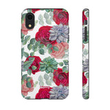 Succulent Roses-Phone Case-iPhone XR-Glossy-Movvy