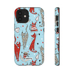Cats and Lattes-Phone Case-iPhone 12 Mini-Glossy-Movvy