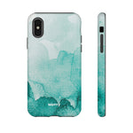 Aquamarine Watercolor-Phone Case-iPhone X-Glossy-Movvy