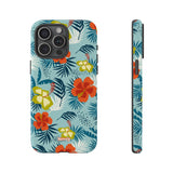 Hawaiian Flowers-Phone Case-iPhone 15 Pro Max-Glossy-Movvy