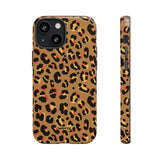 Tanned Leopard-Phone Case-iPhone 13 Mini-Glossy-Movvy