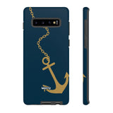Gold Chained Anchor-Phone Case-Samsung Galaxy S10 Plus-Matte-Movvy
