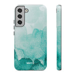Aquamarine Watercolor-Phone Case-Samsung Galaxy S22 Plus-Glossy-Movvy