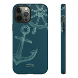 Wheel and Anchor-Phone Case-iPhone 12 Pro Max-Glossy-Movvy