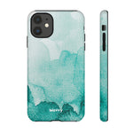 Aquamarine Watercolor-Phone Case-iPhone 11-Glossy-Movvy
