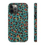 Turquoise Leopard-Phone Case-iPhone 12 Pro-Matte-Movvy