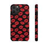 Red Lips (Black)-Phone Case-iPhone 11 Pro-Matte-Movvy